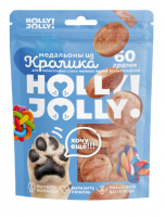 Holly Jolly! Лакомство для собак мелких пород, медальоны из кролика 60гр