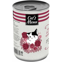 Cat`s Menu Консервы для взрослых кошек, профилактика МКБ, с говядиной, кусочки в соусе, 340гр