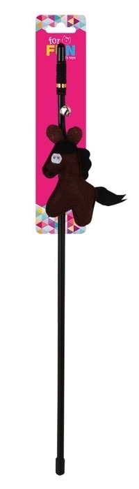 FAUNA Игрушка для кошек дразнилка с лошадкой 45см