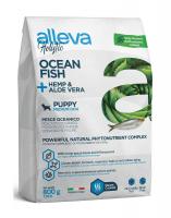 Alleva Holistic Puppy Medium Сухой корм для щенков и юниоров средних пород, с океанической рыбой, коноплей и алое вера