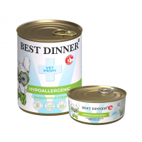 Best Dinner Exclusive Vet Profi Hypoallergenic консервы для собак, индейка, утка