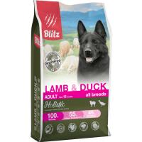 Уценка: Blitz Holistic Adult Lamb & Duck сухой корм для собак, ягненок и утка (Срок до 28.08.26)