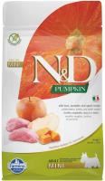 Farmina N&D Pumpkin Adult Mini, сухой корм для взрослых собак мини пород, кабан с яблоком и тыквой 