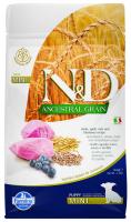 Farmina N&D Ancestral Grain, низкозерновой сухой корм для щенков мелких пород,  ягненок и черника 