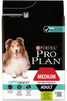 Pro Plan Medium Adult Sensitive Digestion, для средних собак, чувствительное пищеварение, ягненок и рис