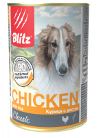 Blitz Classic корм для собак всех пород и возрастов, курица с рисом