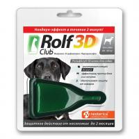 Уценка: Rolf Club 3D Капли для собак, 40-60 кг 1пип (Срок до 31.07.2026)