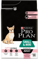 Pro Plan Small&Mini Adult Sensitive Skin, для мелких и карликовых пород, чувствительная кожа, лосось и рис