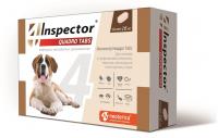 Inspector Quadro Таблетки от внешних и внутренних паразитов для собак, (более 16кг), 4 таб