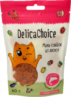 DelicaChoice Мини-слайсы из лосося, 40г