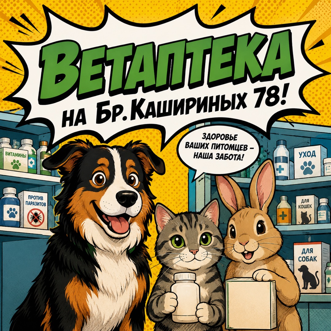 На Братьев Кашириных 78 начала работу ветаптека! На Братьев Кашириных 78 начала работу ветаптека!