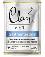 Clan Vet Gastrointestinal Влажный корм для собак, профилактика болезней желудочно-кишечного тракта, пауч 85г