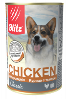 Blitz Classic корм для собак всех пород и возрастов, курица с тыквой
