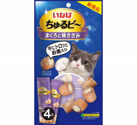 Inaba Churu Bee Запеченные трубочки для кошек, тунец магуро и куриное филе, 10г*4