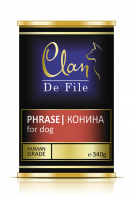 Clan De File консервы для собак, с кониной 340гр