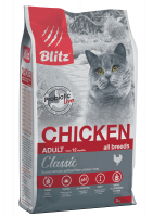 Blitz Adult Classic Cats сухой корм для взрослых кошек с курицей