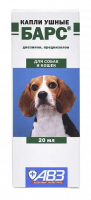 Барс капли капли ушные для собак и кошек, 20мл