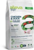 Alleva Holistic Mini Adult Сухой корм для взрослых собак мини пород, с курицей и уткой, алое вера и женьшенем