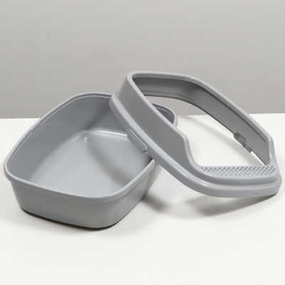 Джи Пи Ай Айша туалет с бортом серый фикс, размер М (53*39*21см)