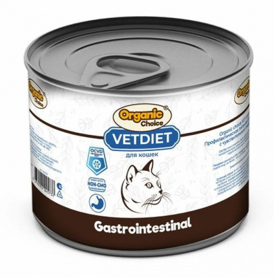 Organic Сhoice Vet Gastrointestinal питание для взрослых кошек с чувствительным пищеварением