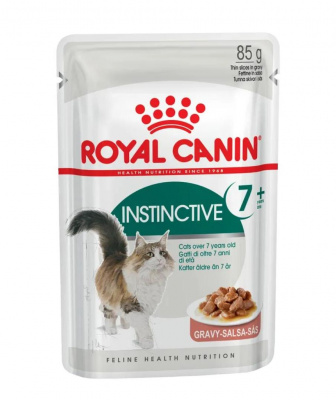 Royal Canin Instinctive +7 для кошек в возрасте старше 7 лет, кусочки в соусе