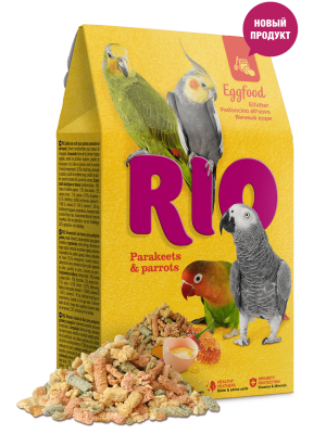 RIO Яичный корм для средних и крупных попугаев, 250гр