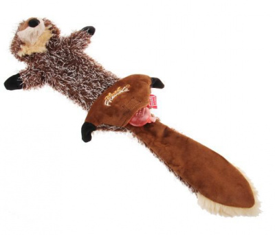 GiGwi 75325 Игрушка для средних и крупных собак волк с пищалками 37см