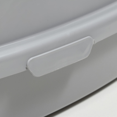 Джи Пи Ай Айша туалет с бортом серый фикс, размер М (53*39*21см)