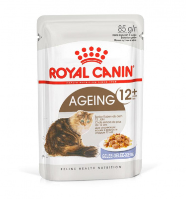 Royal Canin Ageing +12 для стареющих кошек в возрасте старше 12 лет, кусочки в желе