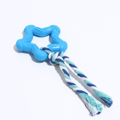 Игрушка термопластичная звезда с канатом 19 см