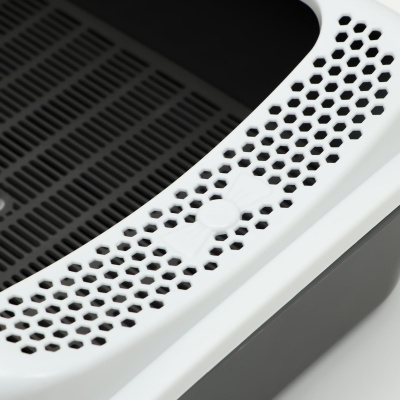 Джи Пи Ай Туалет сима с сеткой и бортом (без совка), серый fix, 38х29х11см