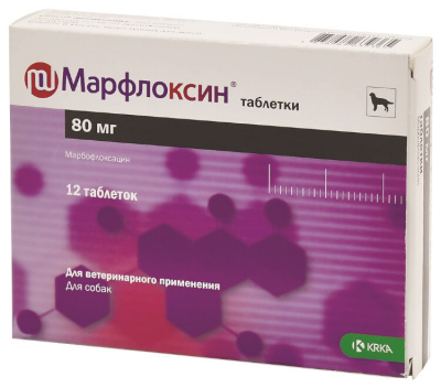 Уценка: КРКА Марфлоксин таблетки 80 мг, 12 шт (Срок до 30.06.2025)