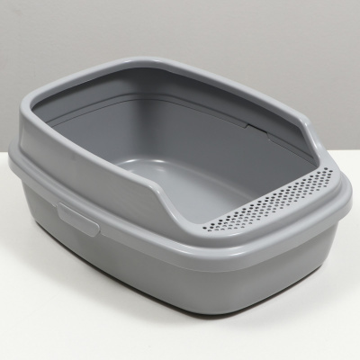 Джи Пи Ай Айша туалет с бортом серый фикс, размер М (53*39*21см)