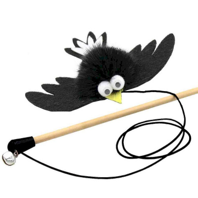 GoSi Махалка ласточка Виктория из натуральной норки, этикетка флажок