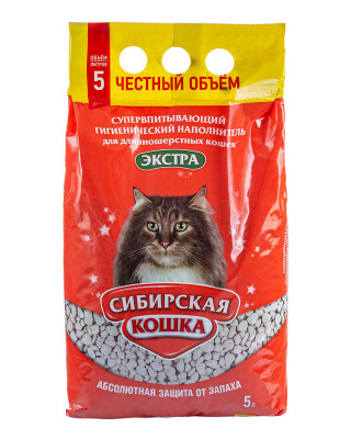 Сибирская Кошка Экстра, наполнитель для длинношерстных кошек