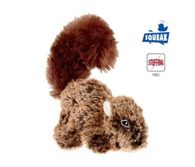 GiGwi 75308 Игрушка для собак Белка с пищалкой 16 см