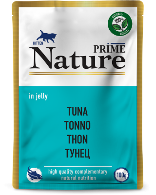 Prime Nature Пауч для котят, тунец в желе 100гр