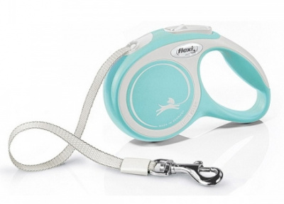 flexi New Comfort XSmall (3м до 12кг) Ременной поводок рулетка для собак малых пород