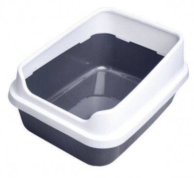 Джи Пи Ай Туалет сима люкс с бортом, серый, 39х30х19см