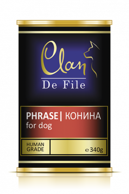 Clan De File консервы для собак, с кониной