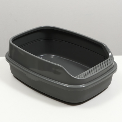 Джи Пи Ай Туалет Айша XL с бортом, серый fix, 64х44х24 см