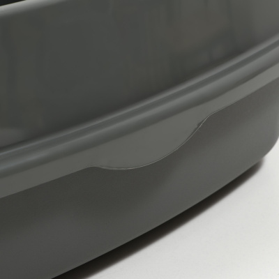 Джи Пи Ай Туалет Айша XL с бортом, серый fix, 64х44х24 см