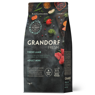 Grandorf Fresh Dog Adult Mini Lamb&Sweet Potato Сухой корм для взрослых собак мелких пород, свежее мясо ягненка с бататом