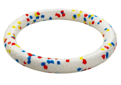 Rich Breed Кольцо для собак E-TRU M, 18см, белый