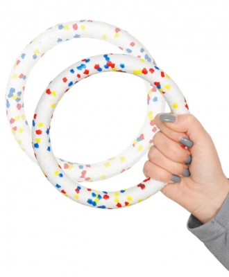 Rich Breed Кольцо для собак E-TRU M, 18см, белый