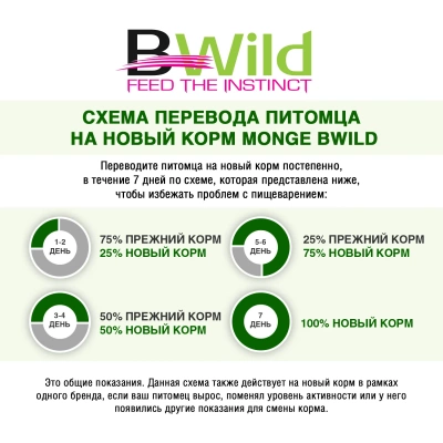 Monge Cat BWild GRAIN FREE паучи из мяса буйвола с овощами для кошек крупных пород, 85 г.