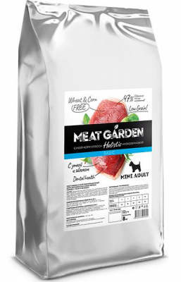 Meat Garden Mini adult сухой корм для собак мелких пород с уткой и яблоком