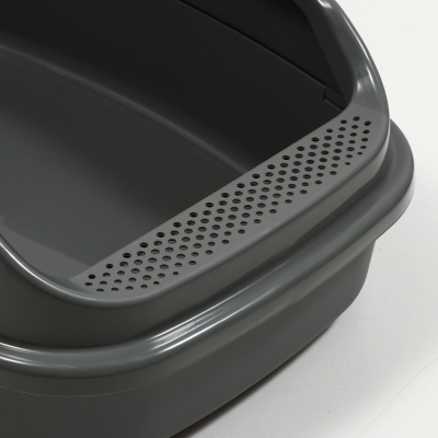 Джи Пи Ай Туалет Айша XL с бортом, серый fix, 64х44х24 см