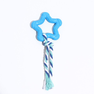 Игрушка термопластичная звезда с канатом 19 см