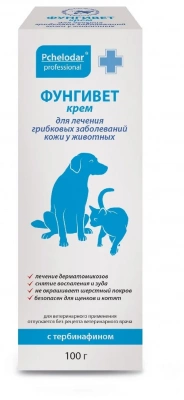 Pchelodar Фунгивет-крем для лечения грибковых заболеваний у животных 100 мл